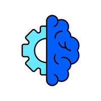 Icon a machine learning, isolated against a clean background. vector