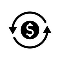 Icon a return on investment, isolated against a clean background vector