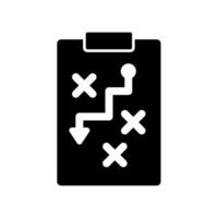 Icon a strategy, isolated against a clean background. vector