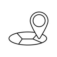 Icon a address, isolated against a clean background vector