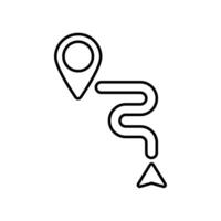 Icon a path, isolated against a clean background vector