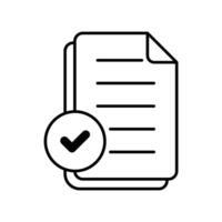 Icon a report, isolated against a clean background vector