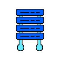 Icon a server, isolated against a clean background. vector