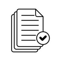 Icon a documentation, isolated against a clean background. vector