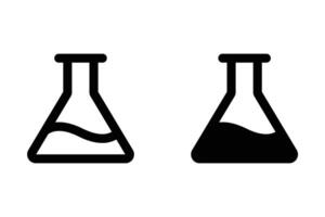 Chemistry flask Icon. symbol for mobile concept and web design. illustration vector