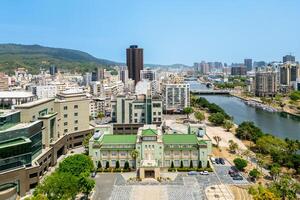 Aerial view of Kaohsiung Museum of History located next to Love River, Kaohsiung, taiwan photo