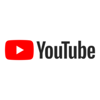 YouTube Wordmark Logo Icon YT App Editable Transparent Background Premium Social Media Design for Digital Download png