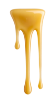 slow dripping condensed milk with smooth creamy texture and glossy surface on isolated background for dessert and food styling png