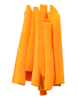 A carrot stick group in stack isolated with clipping path in file format png