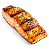 Salmon fish fillet, transparent background png