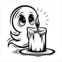 tiny ghost design vector