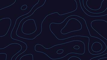 Neon Topographic Contour Map Background. Futuristic Geometric Terrain Line Art Design vector