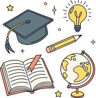 Editable Icons for E-learning Platforms vector