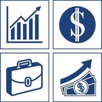 Icons for Accounting and Finance Projects vector