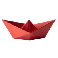 A captivating image of a folded paper boat. This vibrant artwork signifies new beginnings and adventures. png