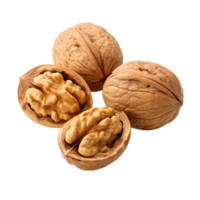 A close-up captures the intricate texture of a fresh, whole walnut png