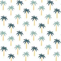 Palm tree pattern seamless background illustration vector