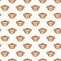 Monkey seamless pattern background vector