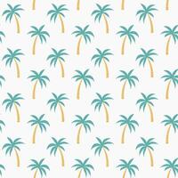Palm tree pattern seamless design illustration background vector