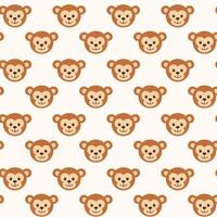 Monkey pattern background vector