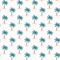 Palm tree pattern seamless background design vector