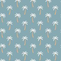 Palm tree pattern seamless background vector