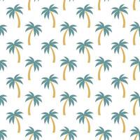 Exotic summer palm tree pattern background vector