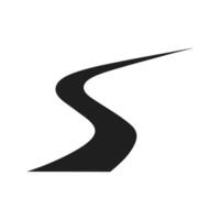 a black and white image of a curve on a white background vector