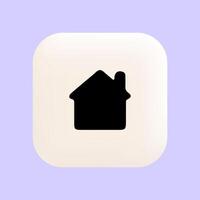 Homepage Icon in Modern Interface as Primary Navigation Tool vector