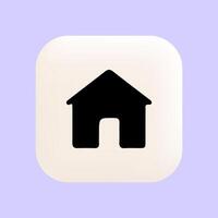 Homepage Icon Symbolizing User Return to Default Website View vector