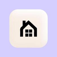 Homepage Icon Used in Navigation Bar on Mobile and Desktop vector