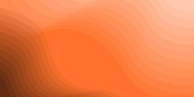 Orange and brown background with wavy lines vector