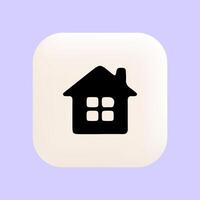 Homepage Icon Showing Main Access Point in Interface Design vector
