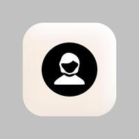 User Icon Displayed in Dashboard for Profile Access vector