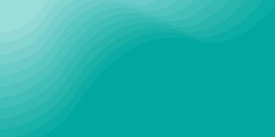 Green background with waves and a wave pattern vector