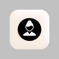 User Icon Used to Navigate to Settings or Account Details vector