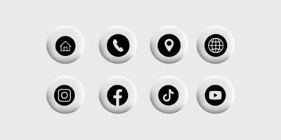Contact Us Icon Design Representing Communication and Support Access vector