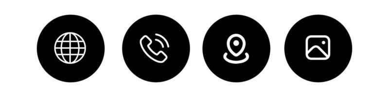 Web icon set of different types of objects vector