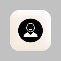 User Icon Design Indicating Access to Profile Information vector