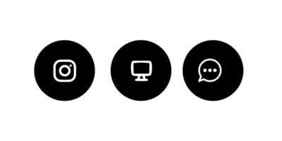 black and white icons of a computer, phone and computer vector
