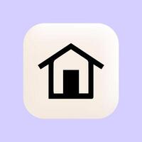 Homepage Icon UI Symbol for Returning to Main Web Interface vector
