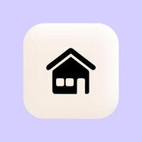 Homepage Icon Representing Main Entry to Website or Application vector