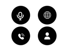 Web Application UI Icons Set vector