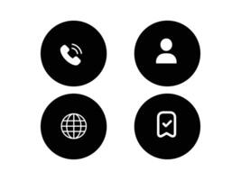 Clean and Minimalist Web Icon Collection vector