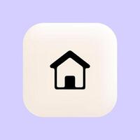 Homepage Icon Used in Website and App User Experience Flow vector