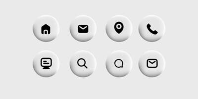 Contact Us Icon Designed for Navigation Bar or Sidebar vector