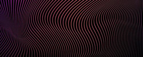 Abstract Simple Colorful Wavy Lines Isolated on Black Background. Fluid curvy lines background perfect for web, print, animations, luxury cards vector