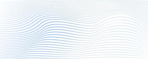 Abstract Background with Light Blue Wavy Lines. Minimalist line design perfect for animations, cards, print, web, banners vector