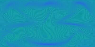 Abstract Blue and Green Fluid Line Waves Pattern with Flowing Lines on Vibrant Background. Dynamic gradient design with flowing ocean waves. Perfect for tech art, contemporary posters, wallpapers, and vector