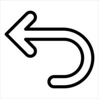 A black and white image of an arrow pointing down vector